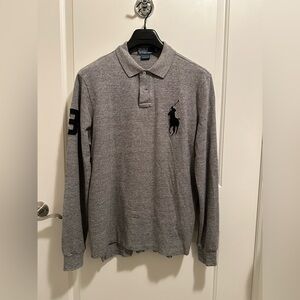 Men’s Polo Ralph Lauren Big Pony 3 Long Sleeve Shirt Size Large